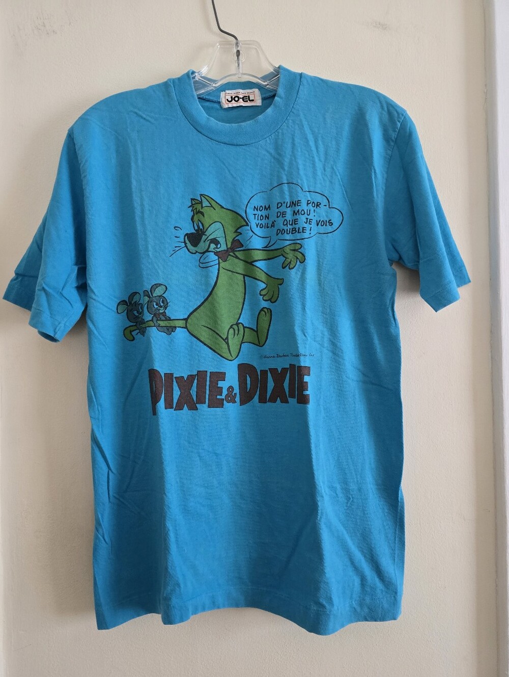 Vintage 80s French Pixie Dixie Mr Jinx Tshirt NOS Small